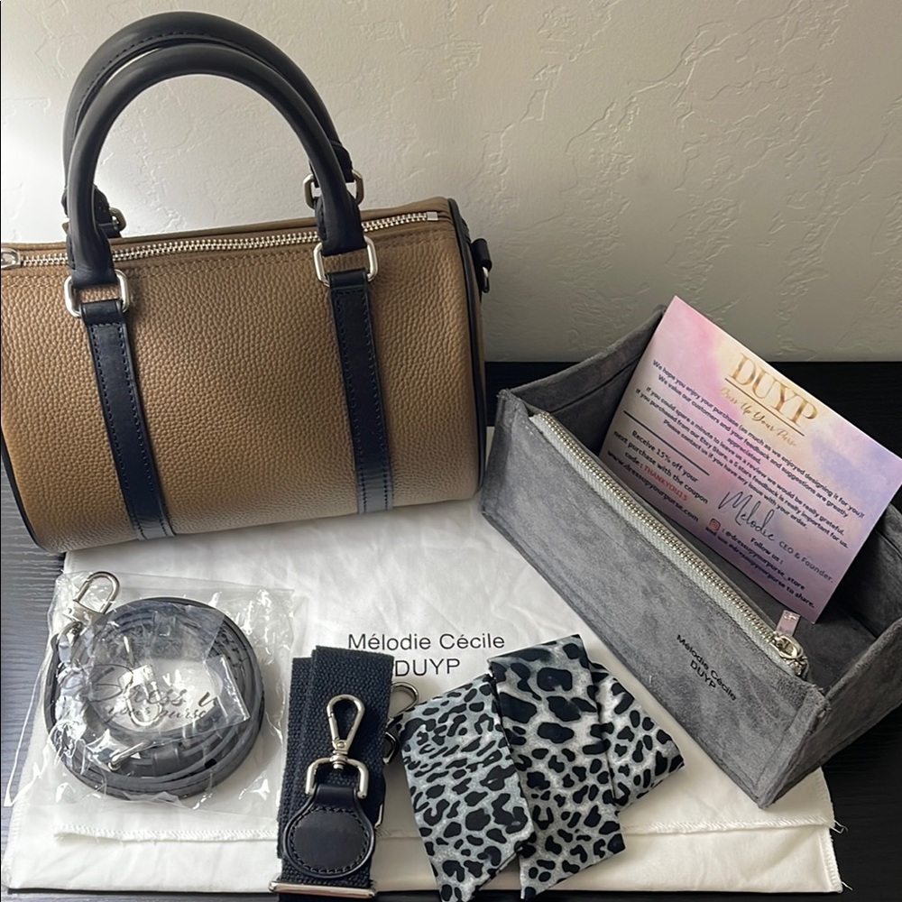 Dress Up Your Purse Brown and Black Boston Bag
